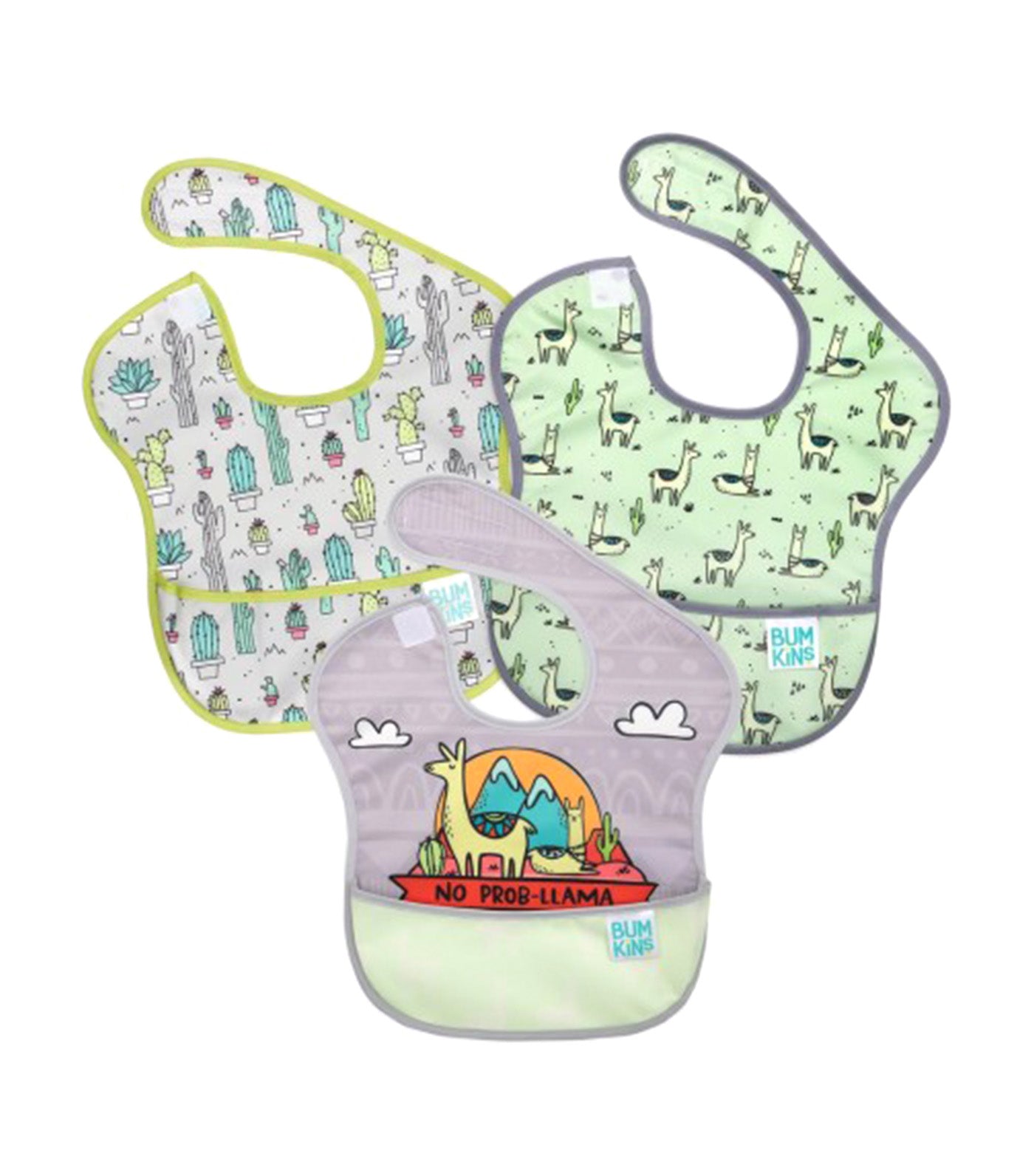 SuperBib 3 Pack No Prob-Llama, Llamas, Cacti