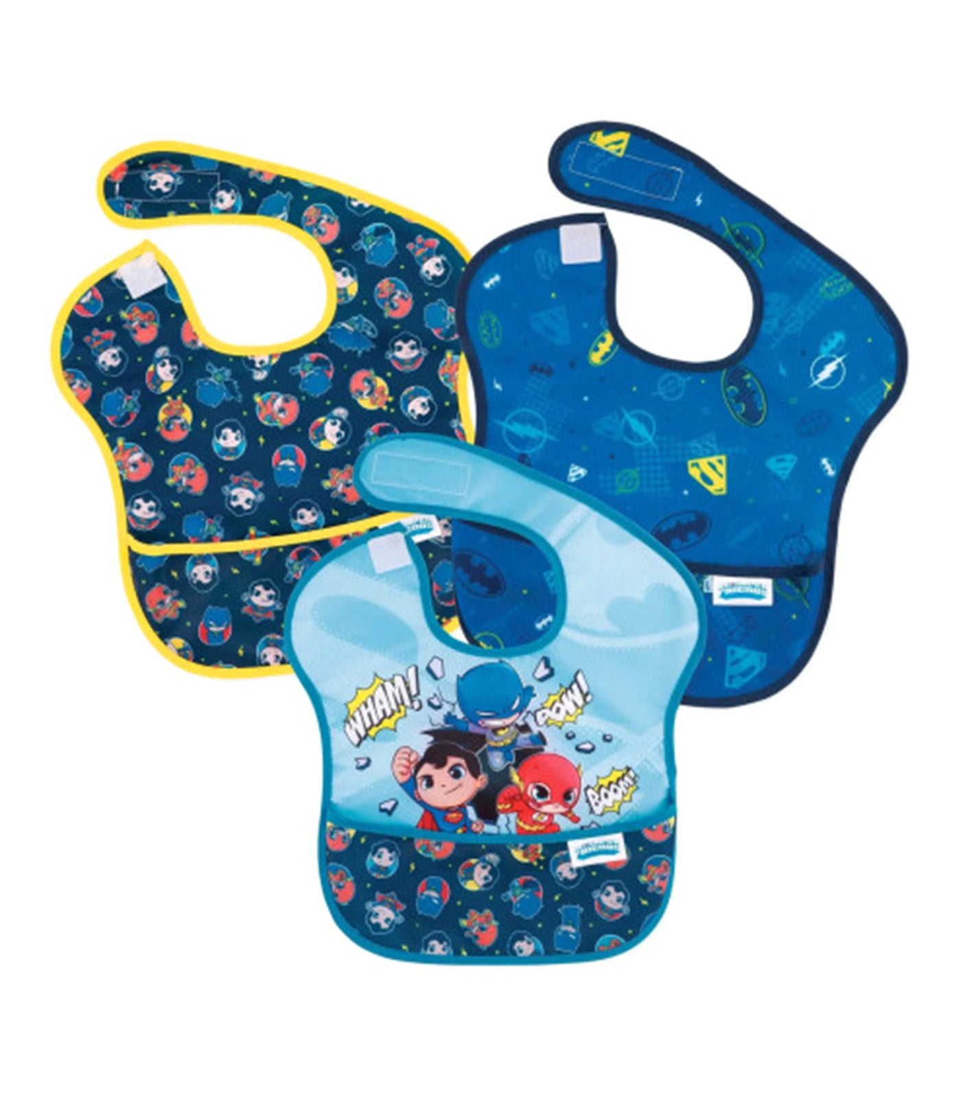 Super Bib 3-Piece Set Justice League