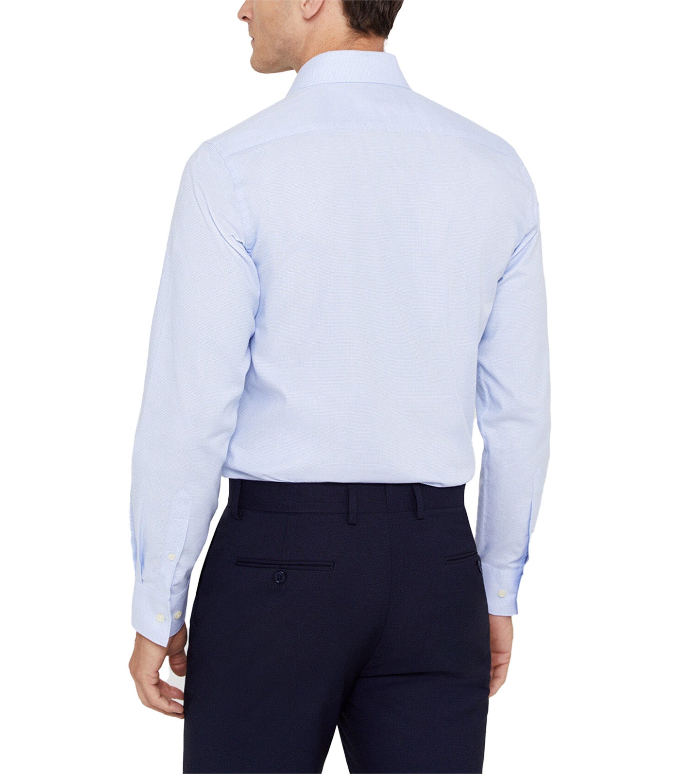 Easy Iron Structured Dress Shirt Light Blue