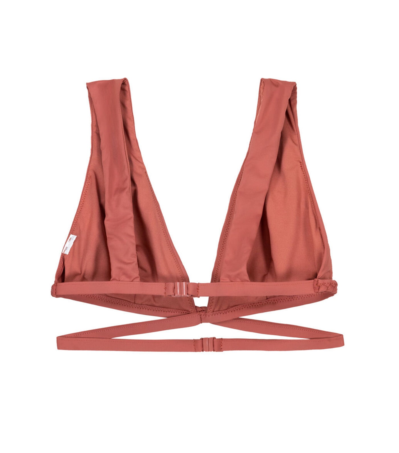 Halterneck Bikini Top Red