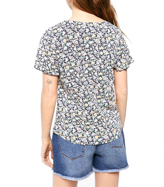 Fantasy Sleeve Printed T-Shirt Floral Multi