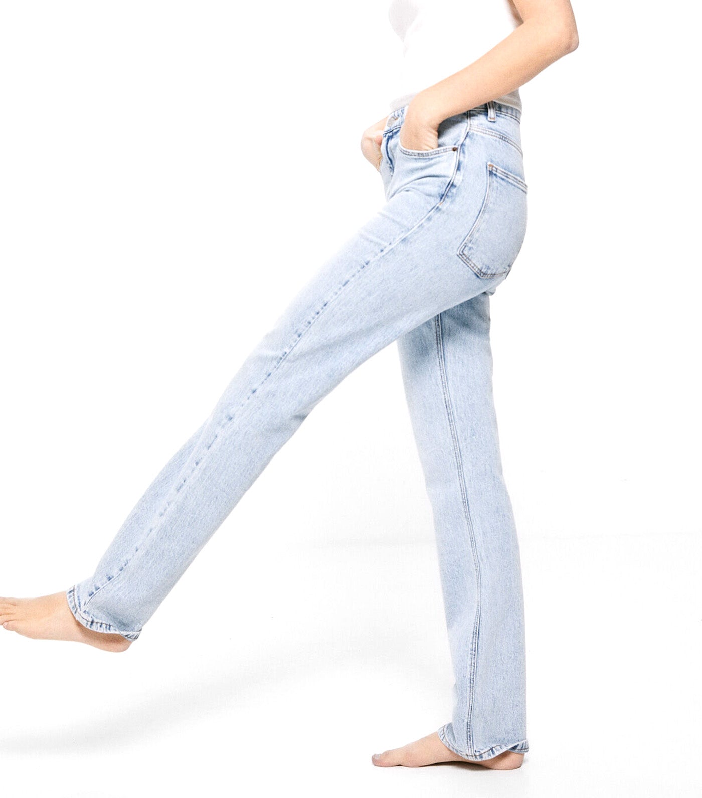 Sustainable Wash Straight Jeans Blue