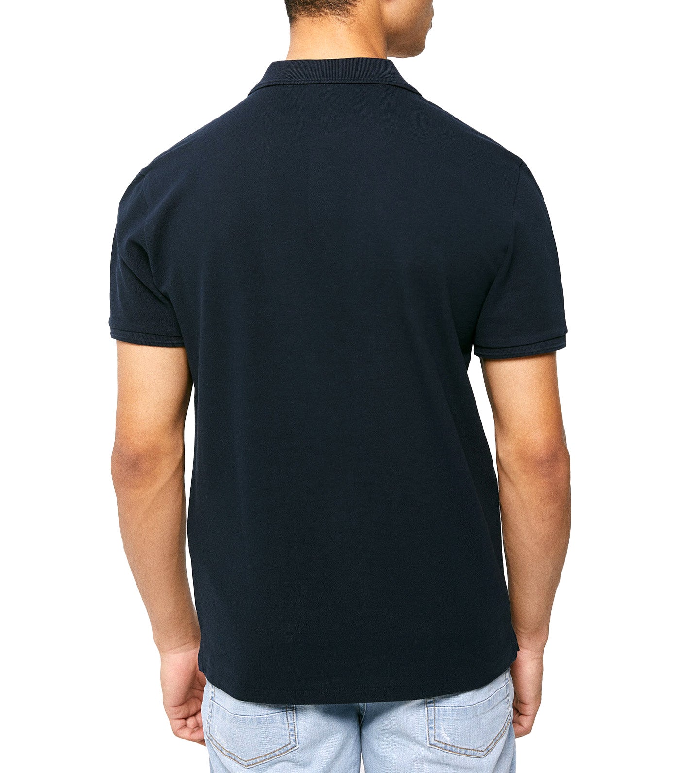 Essential Slim Fit Piqué Polo Shirt Navy