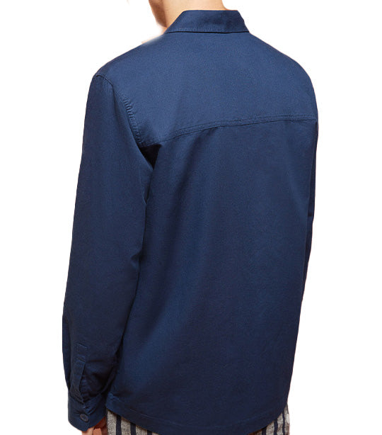 Linen Overshirt Dark Blue