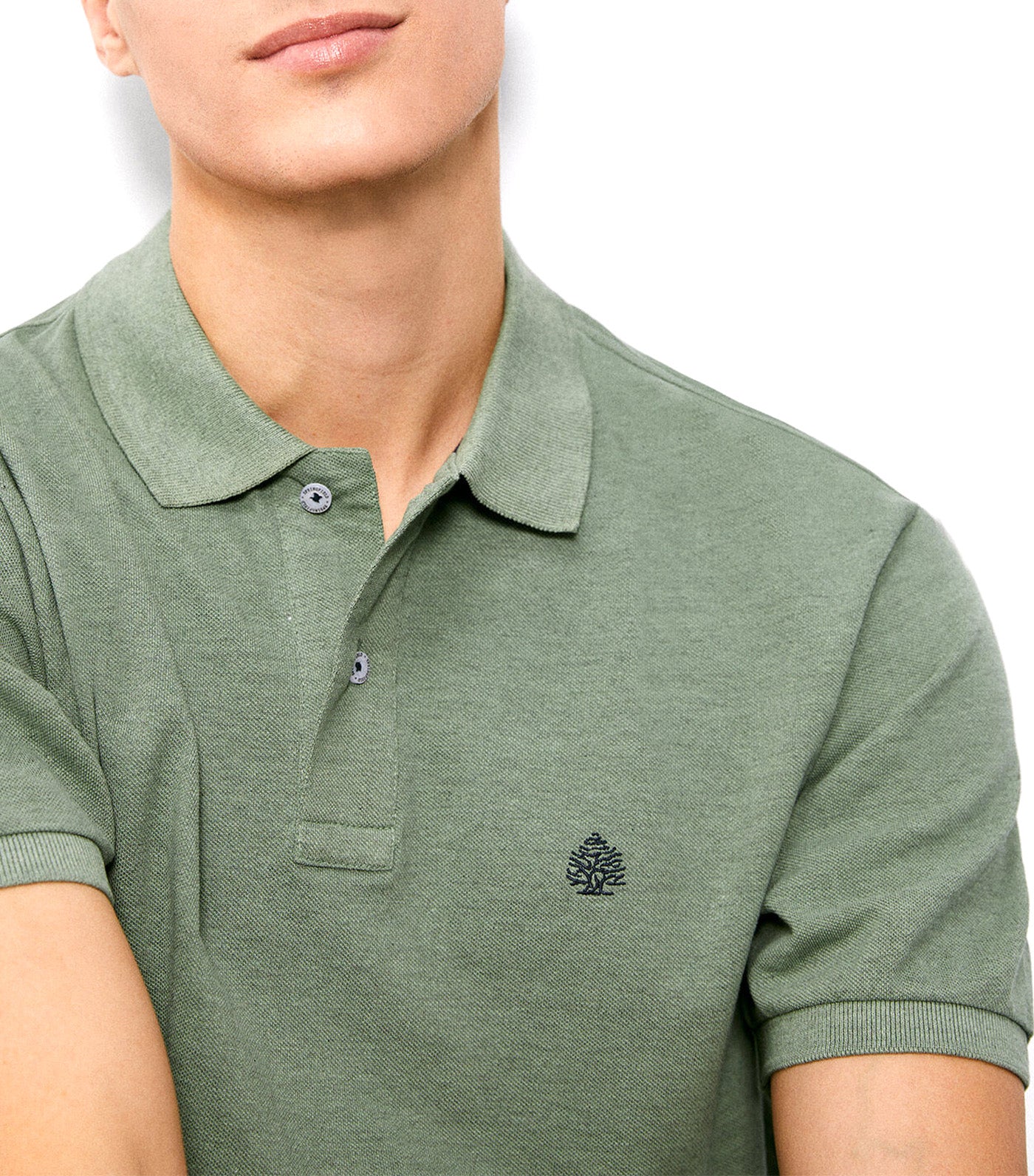 Overdyed Polo Shirt Green