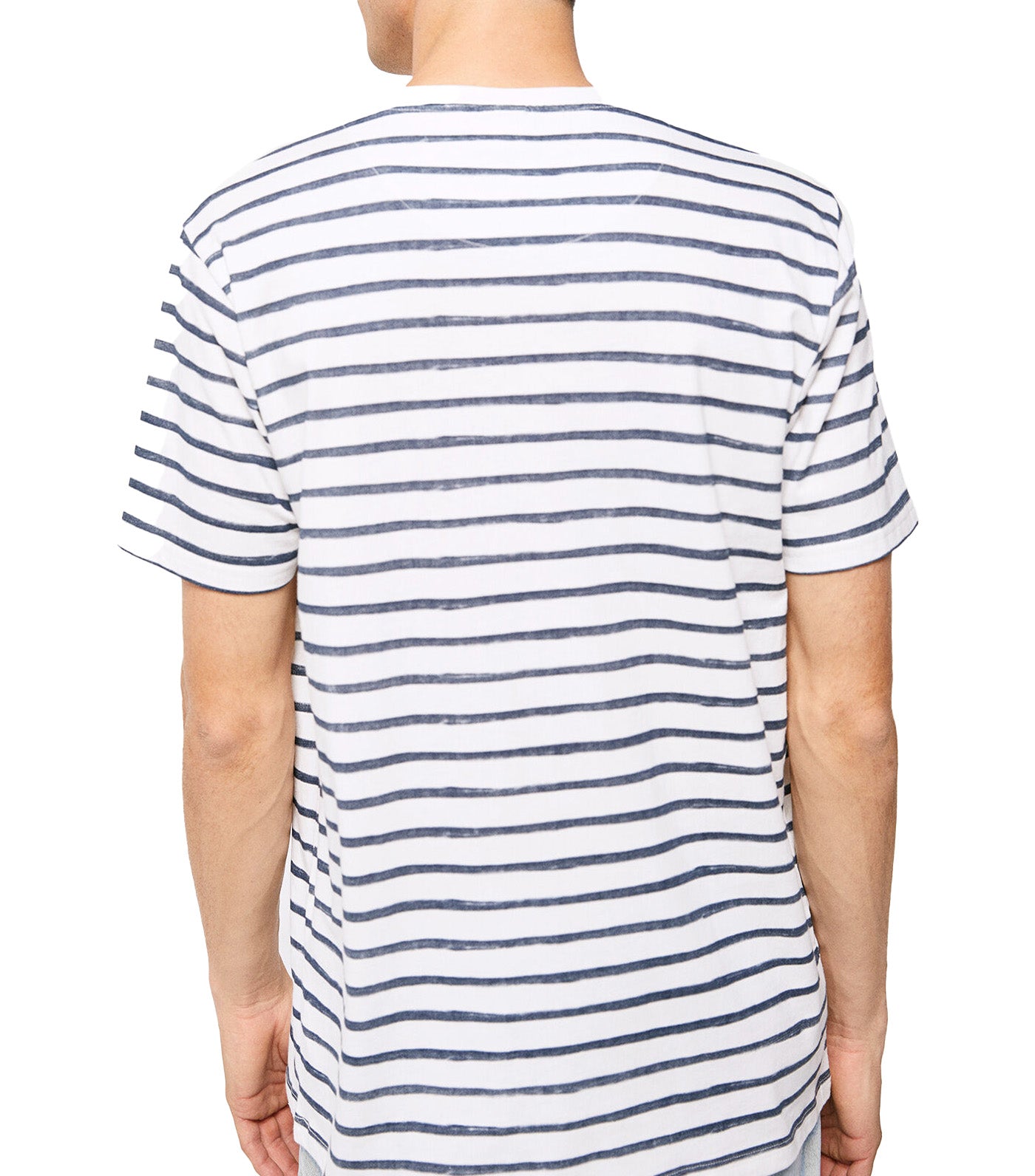 Watercolor Stripe T-Shirt White