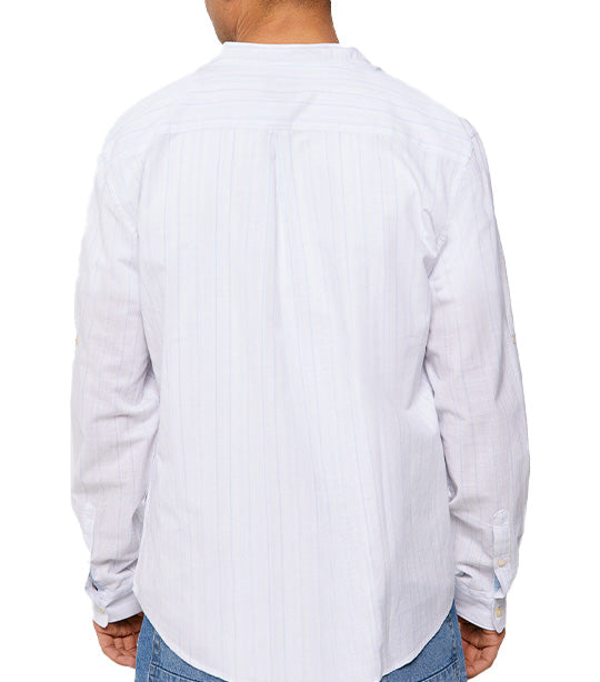 Light Mandarin Shirt White