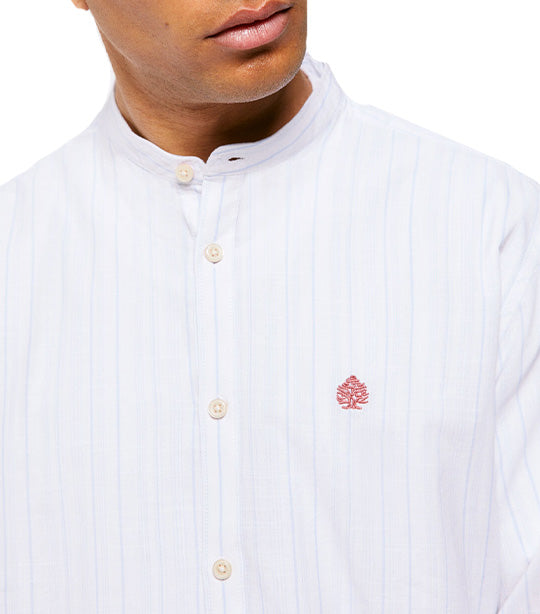 Light Mandarin Shirt White