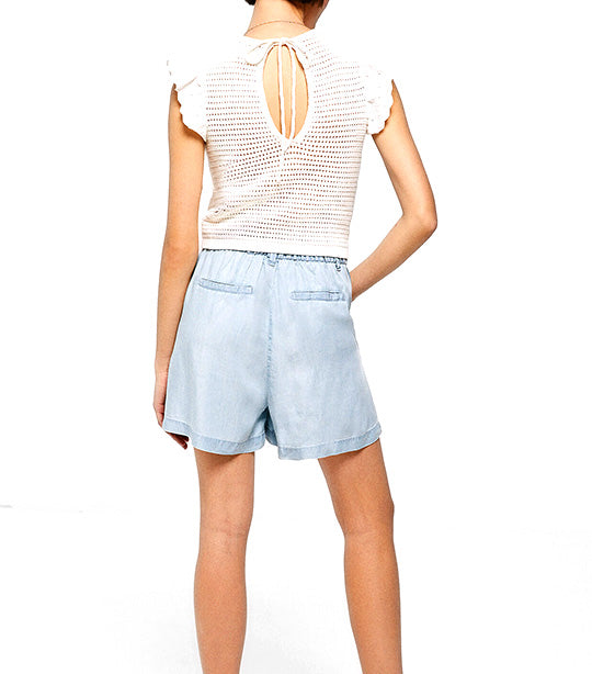 Denim Bermuda Shorts Blue