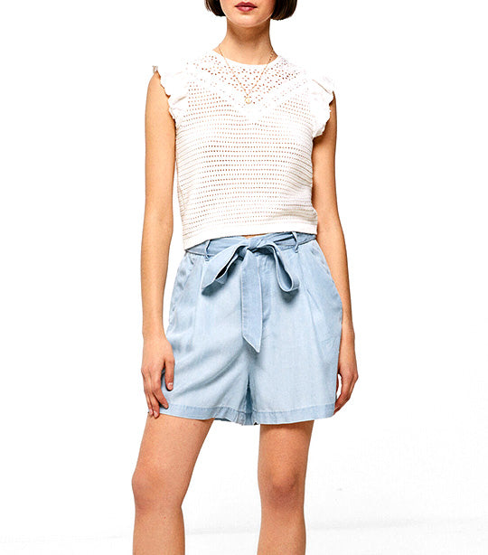Denim Bermuda Shorts Blue