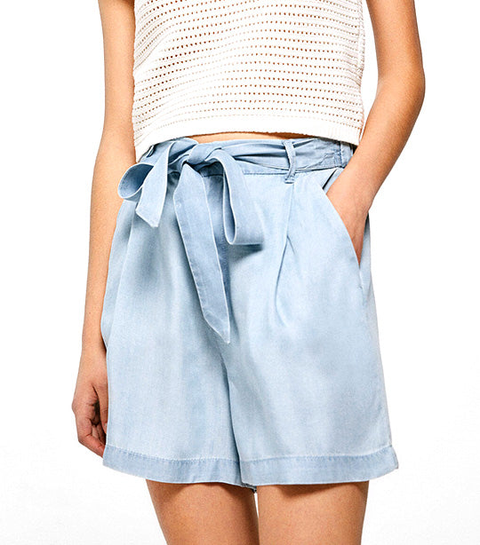 Denim Bermuda Shorts Blue