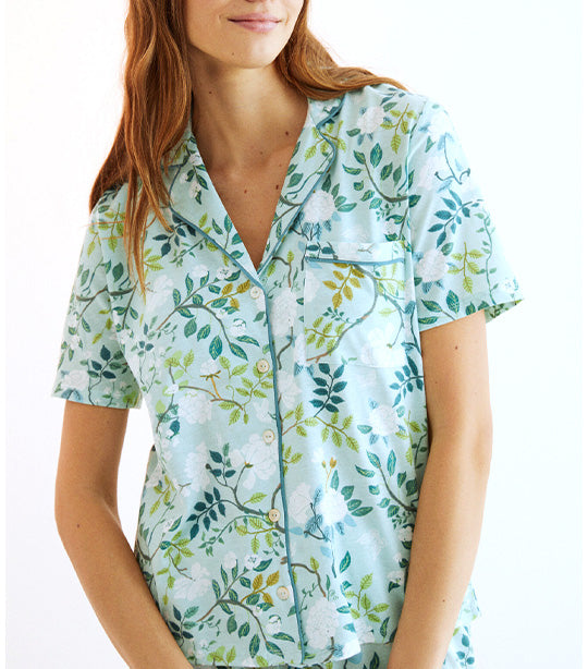 Classic Printed Pyjamas Light Green
