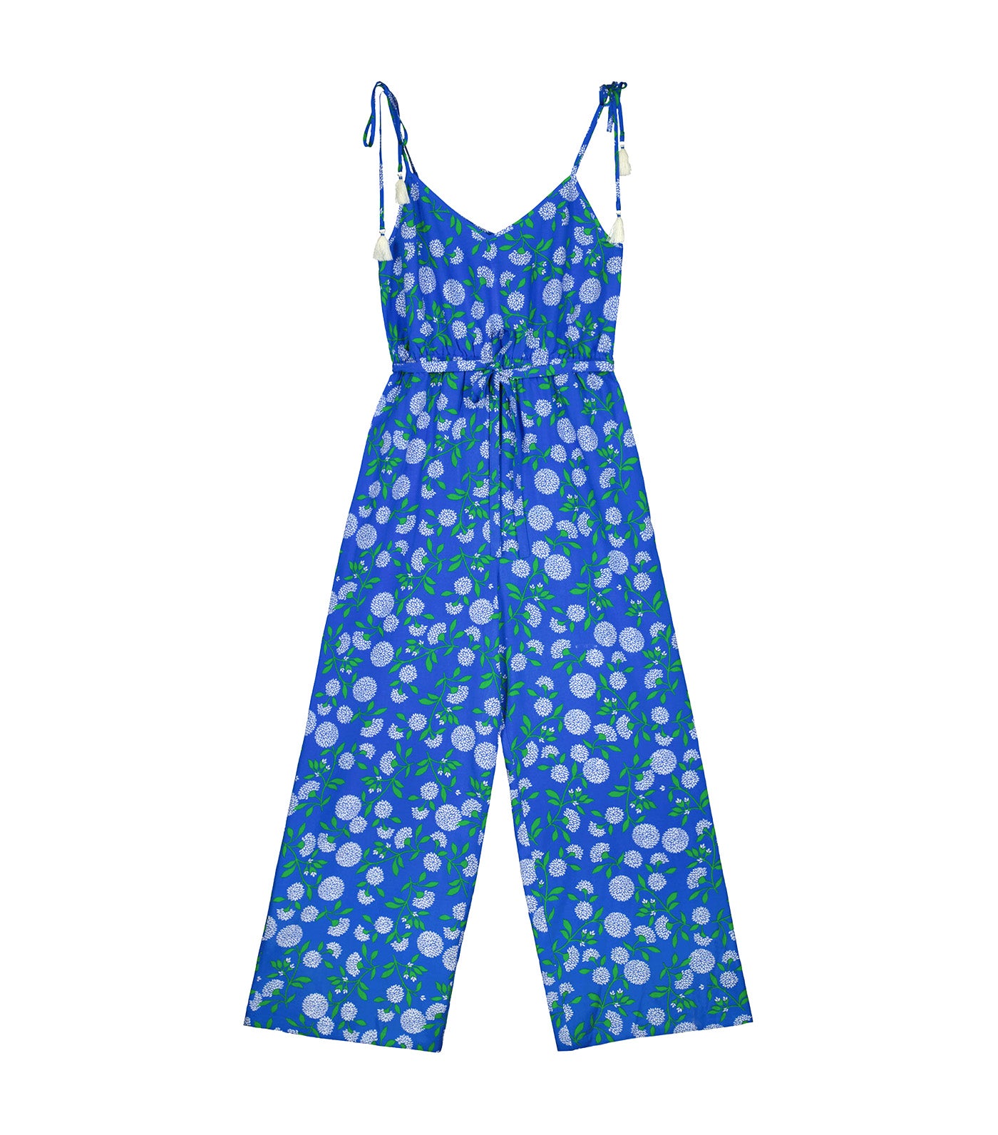 Bow Strap Jumpsuit Blue