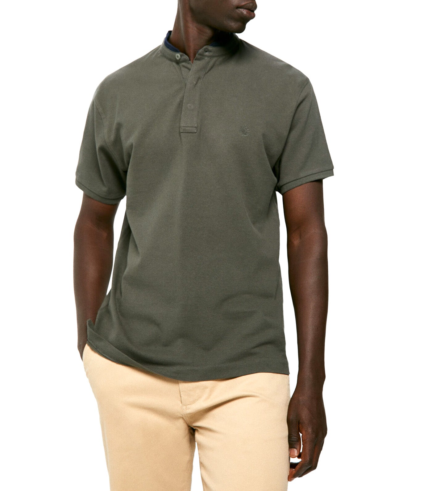 Slim Mandarin Polo Shirt Bottle