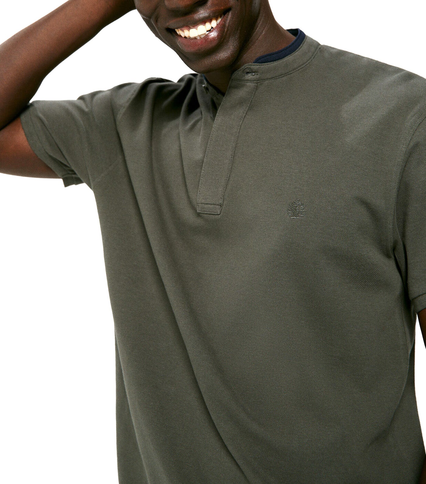 Slim Mandarin Polo Shirt Bottle