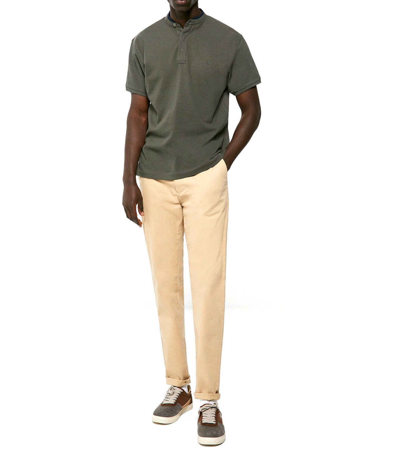 Slim Mandarin Polo Shirt Bottle