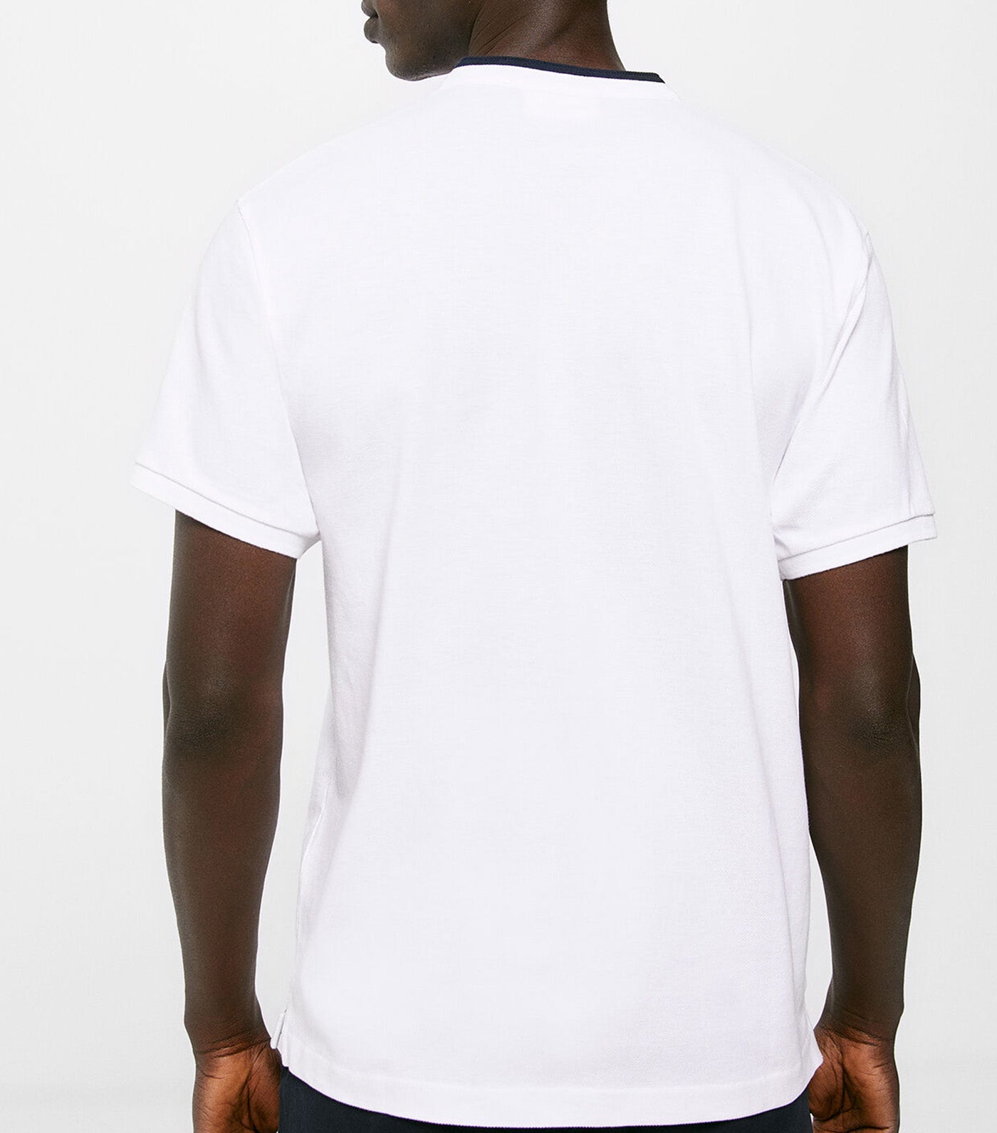 Slim Mandarin Polo Shirt White