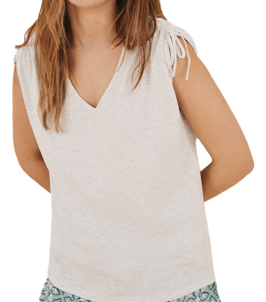 Cotton Short Pajamas Gray