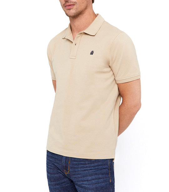 Essential Polo Shirt Beige