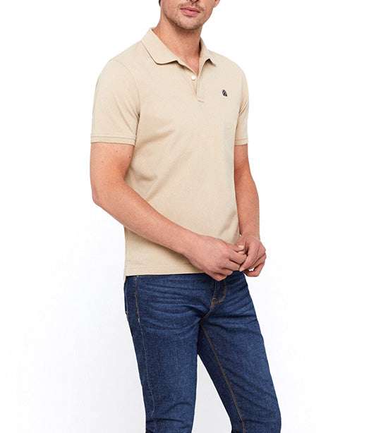 Essential Polo Shirt Beige