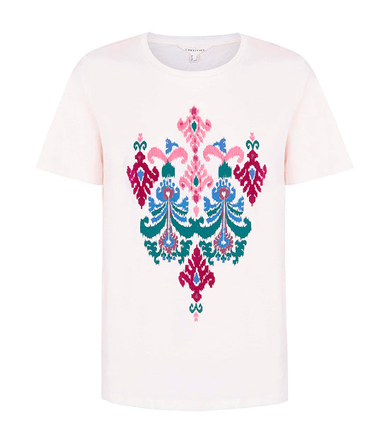 Printed Cotton T-Shirt White