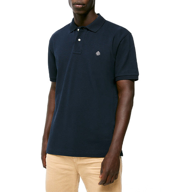Basic Piqué Polo Navy Blue