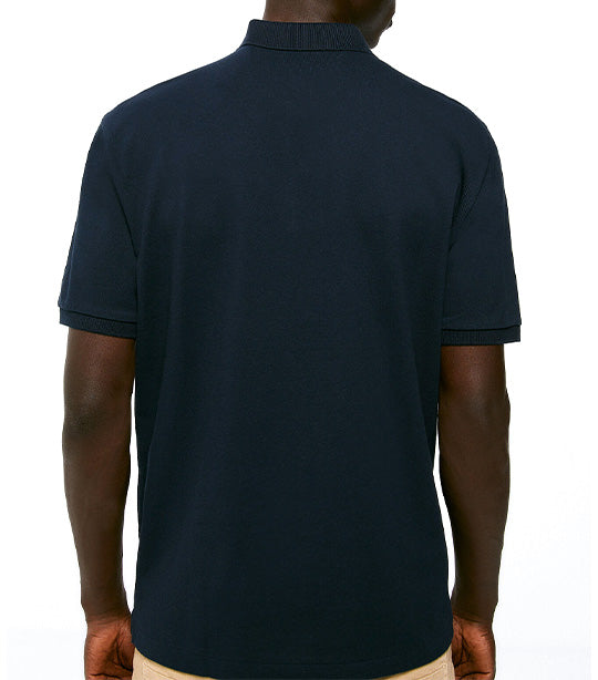 Basic Piqué Polo Navy Blue