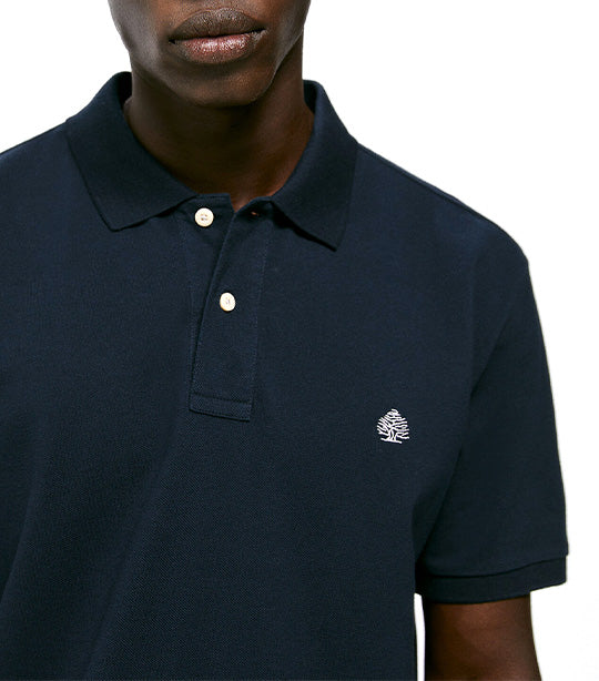 Basic Piqué Polo Navy Blue
