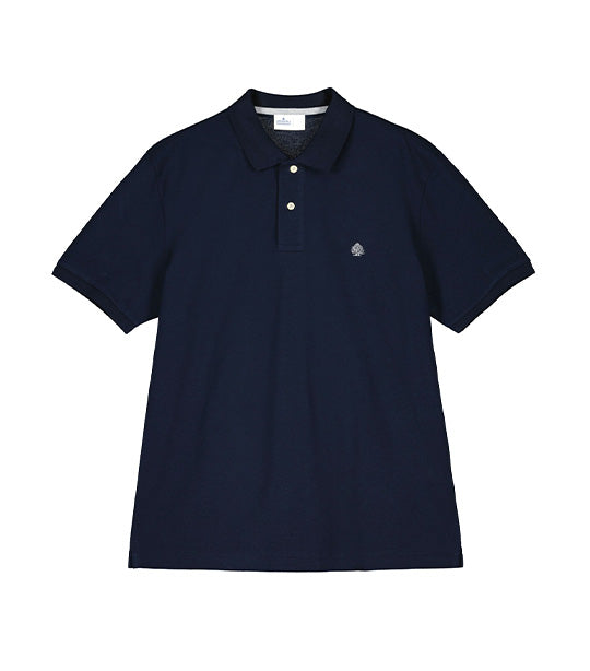 Basic Piqué Polo Navy Blue