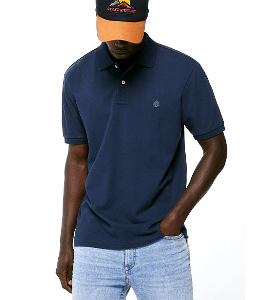 Basic Piqué Polo Blue