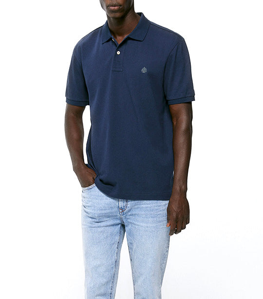 Basic Piqué Polo Blue