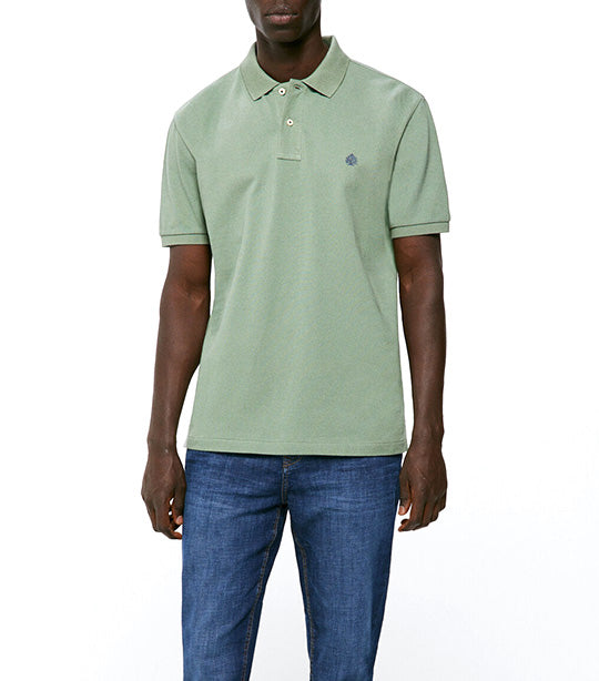 Basic Piqué Polo Green