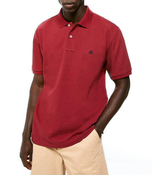 Basic Piqué Polo Red