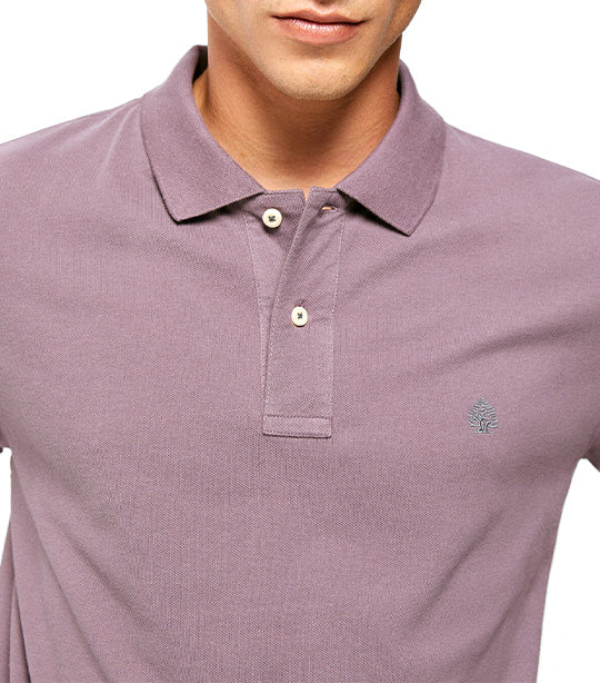 Basic Piqué Polo Lilac Purple