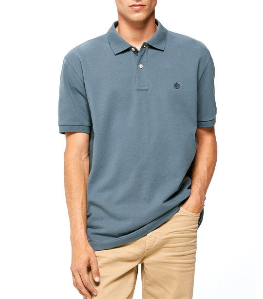 Basic Piqué Polo Blue