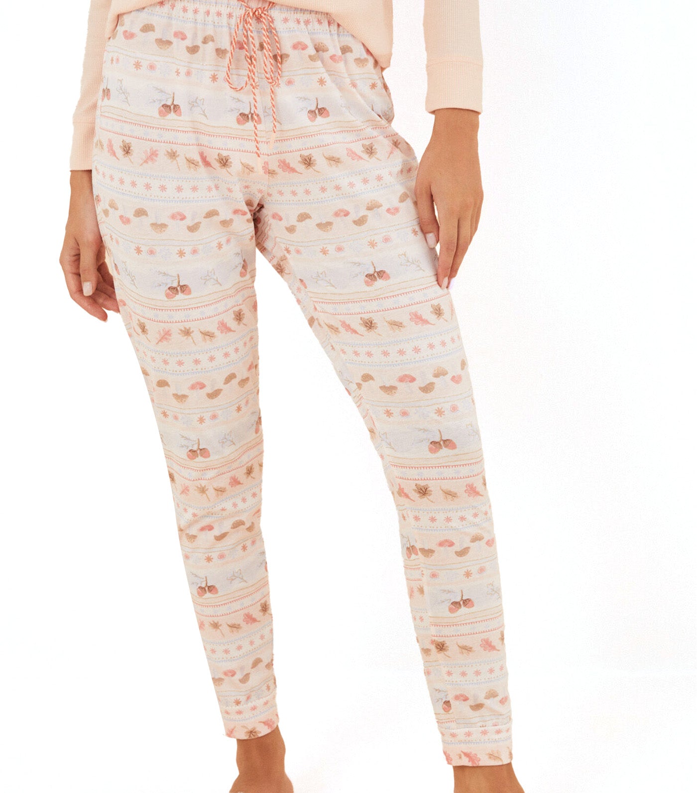 Long Cotton Pajama Bottoms Multicolor