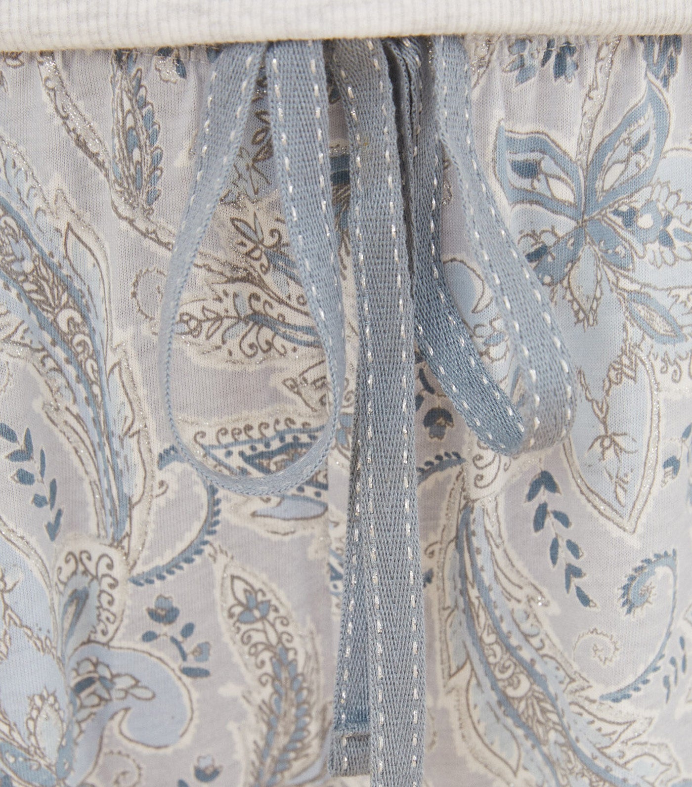 Long Paisley Pajama Gray