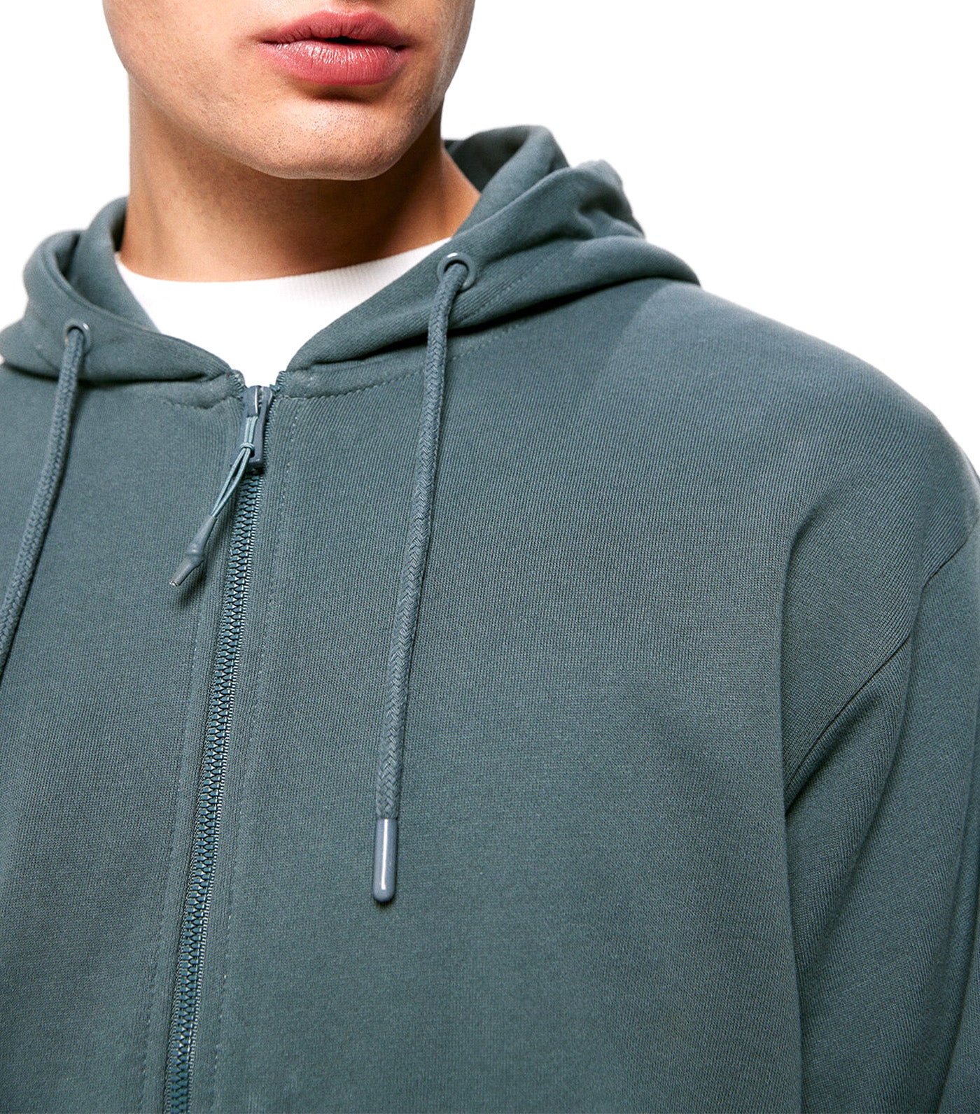 Basic Open Sweatshirt Blue