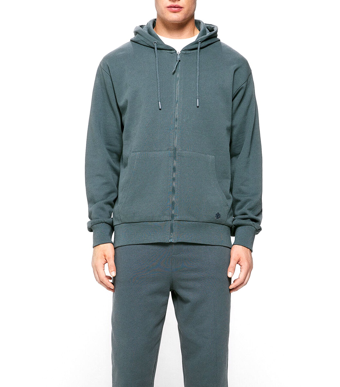 Basic Open Sweatshirt Blue