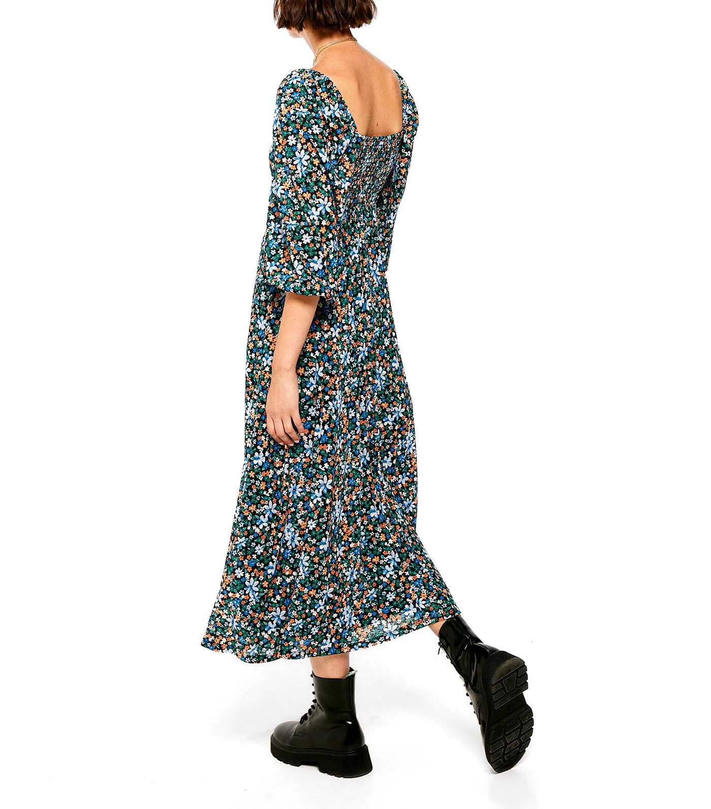 Printed Midi Dress Multi