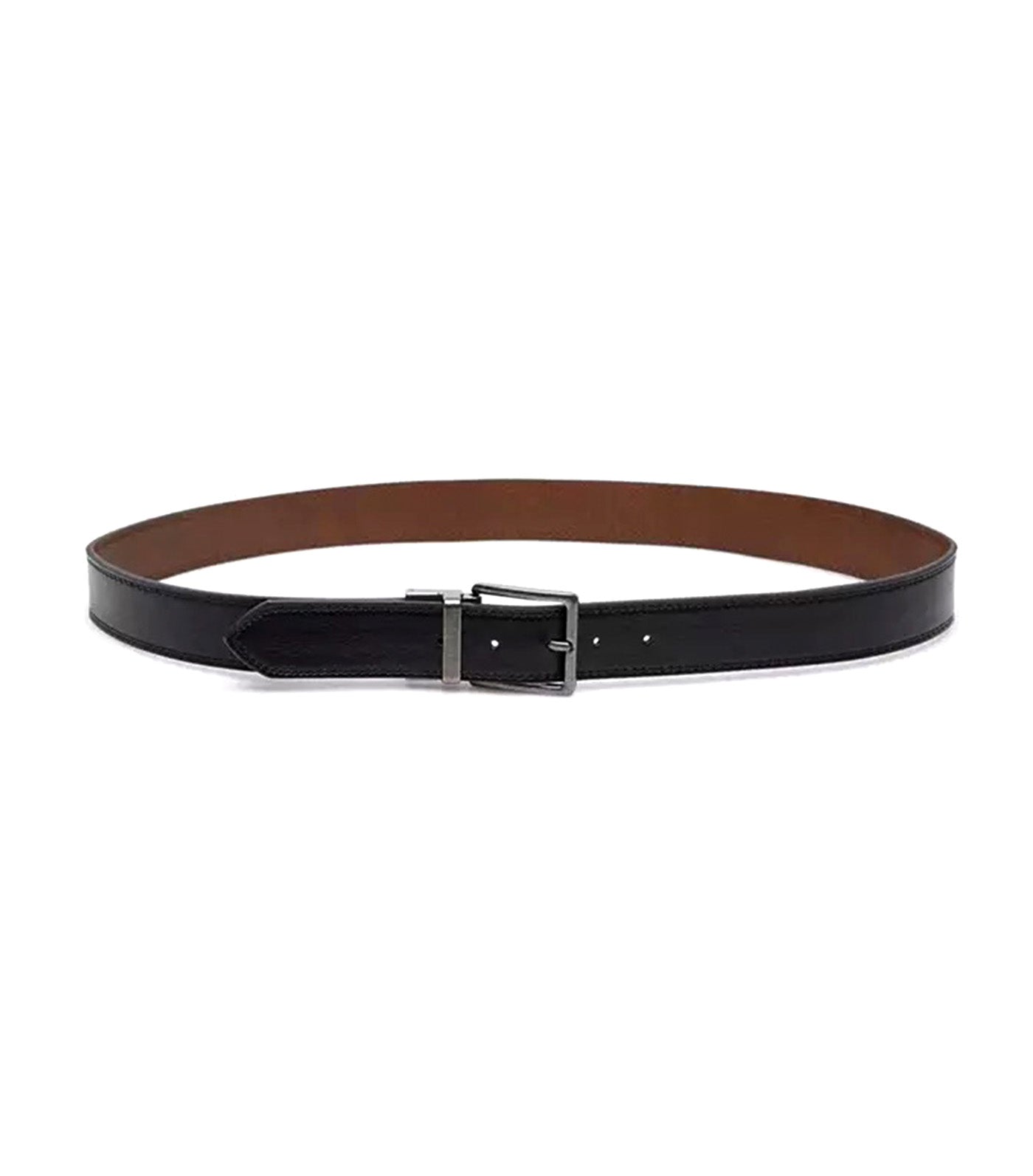 Reversible Denim Belt Black/Brown