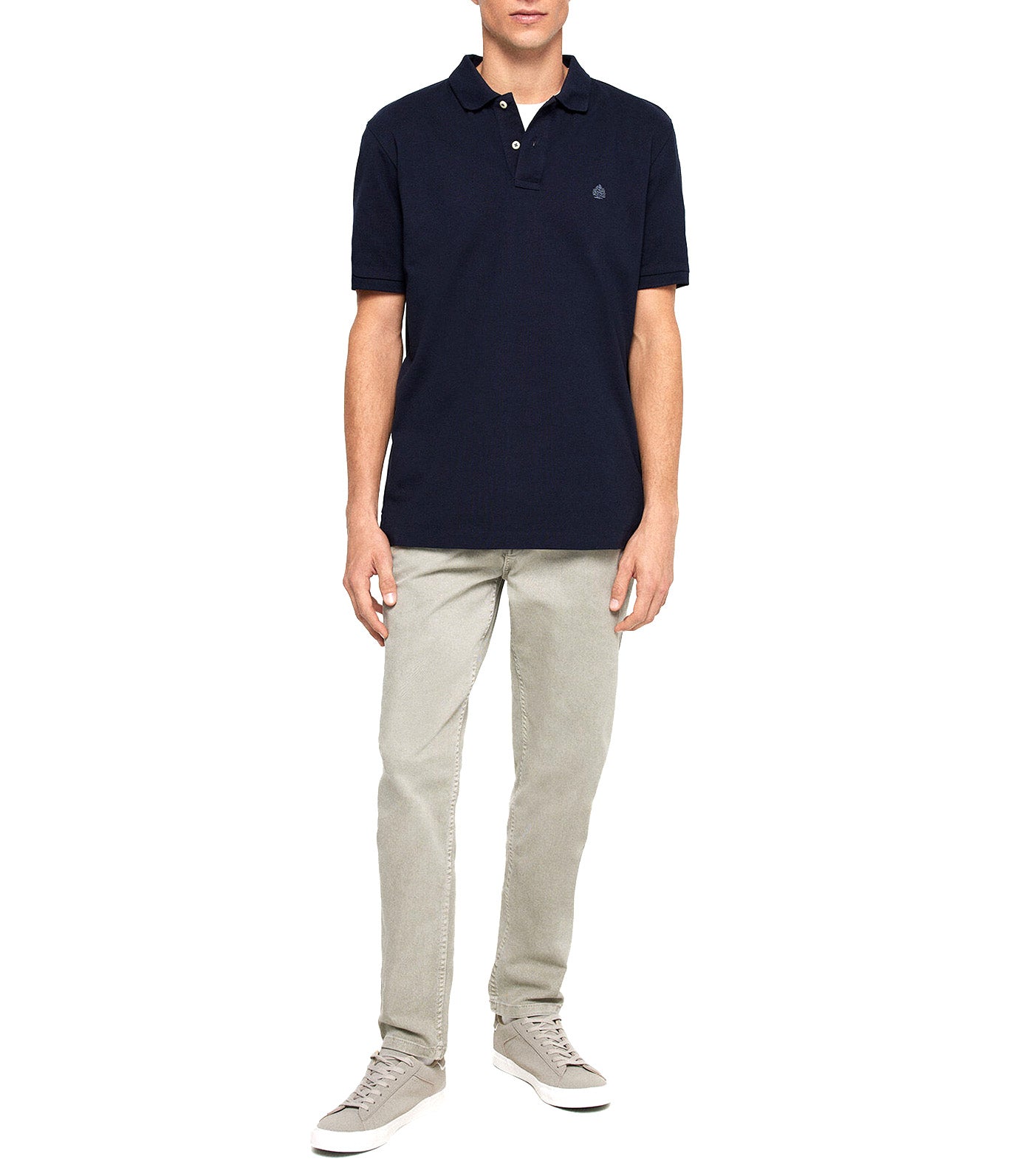 Basic Pique Polo Navy