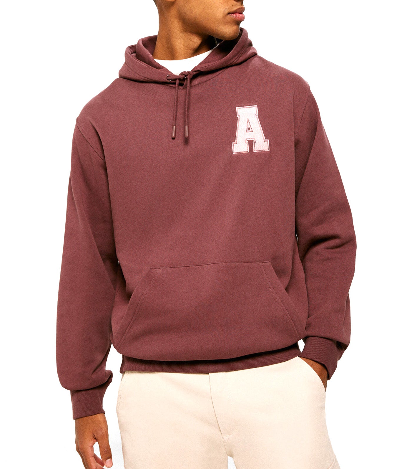 Floral Varsity Hoodie Red