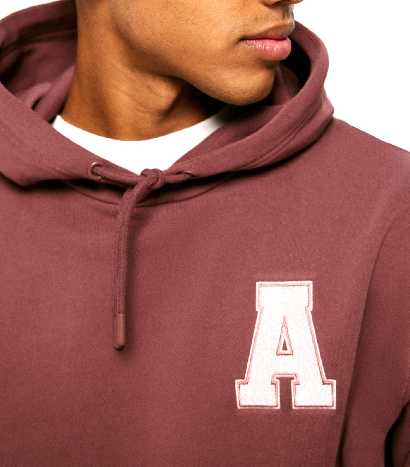 Floral Varsity Hoodie Red