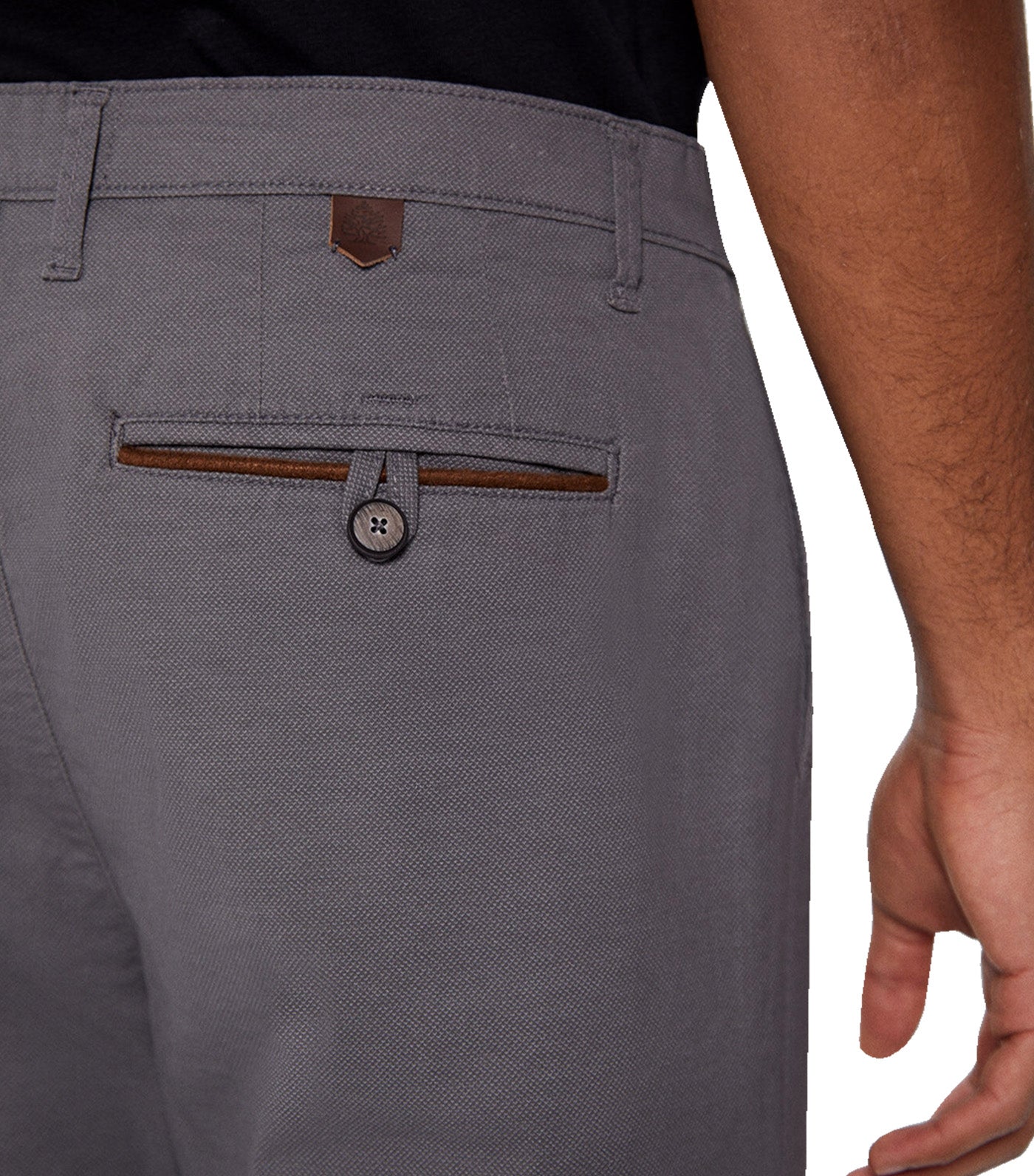 Micro Printed Chino Dark Gray