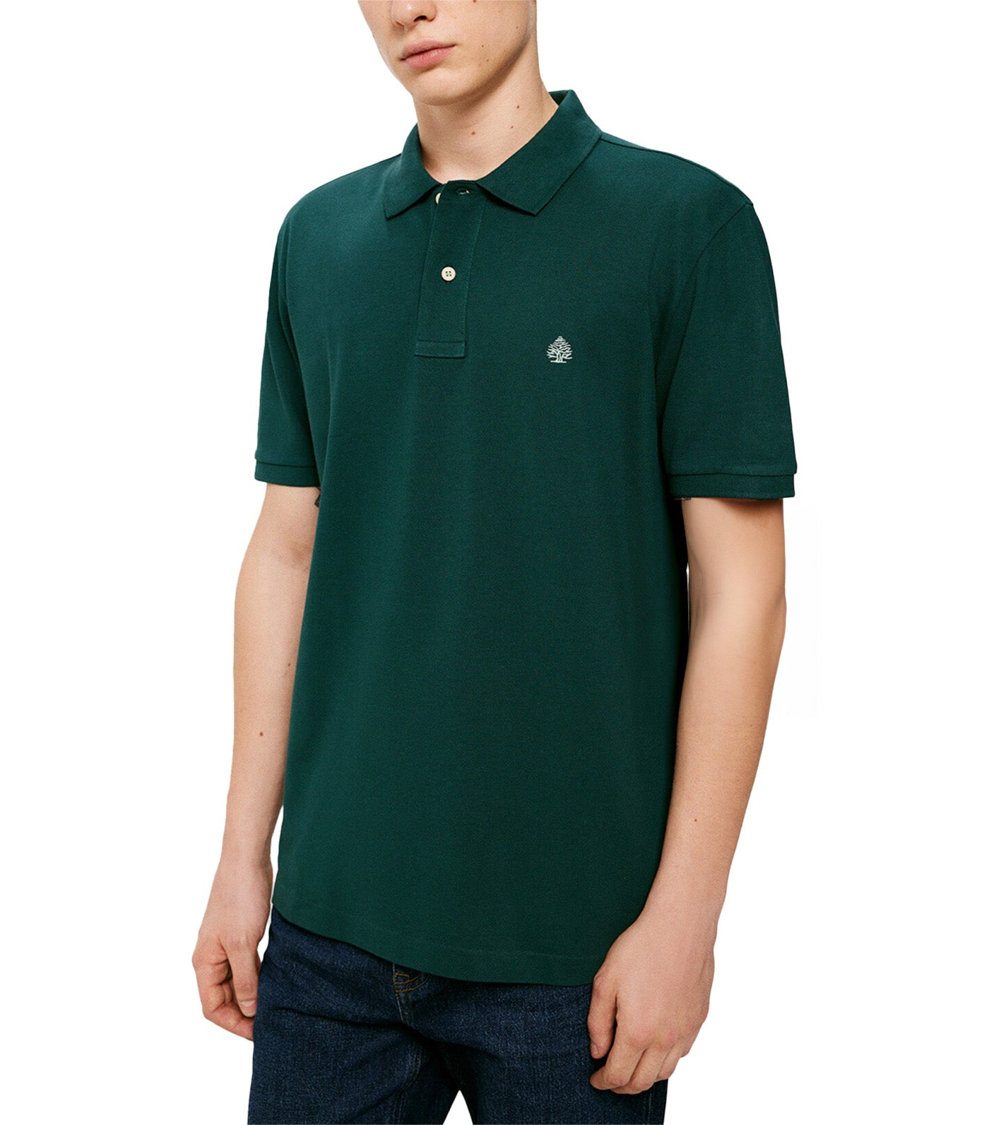 Basic Piqué Polo Green