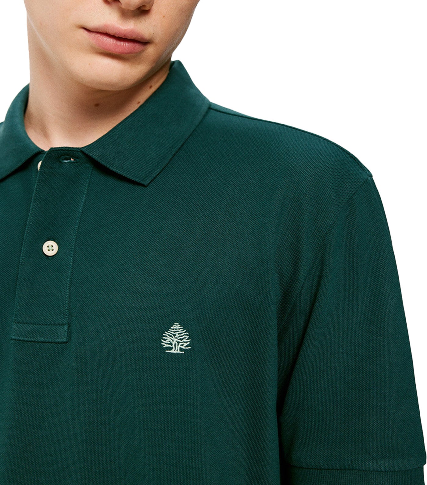 Basic Piqué Polo Green