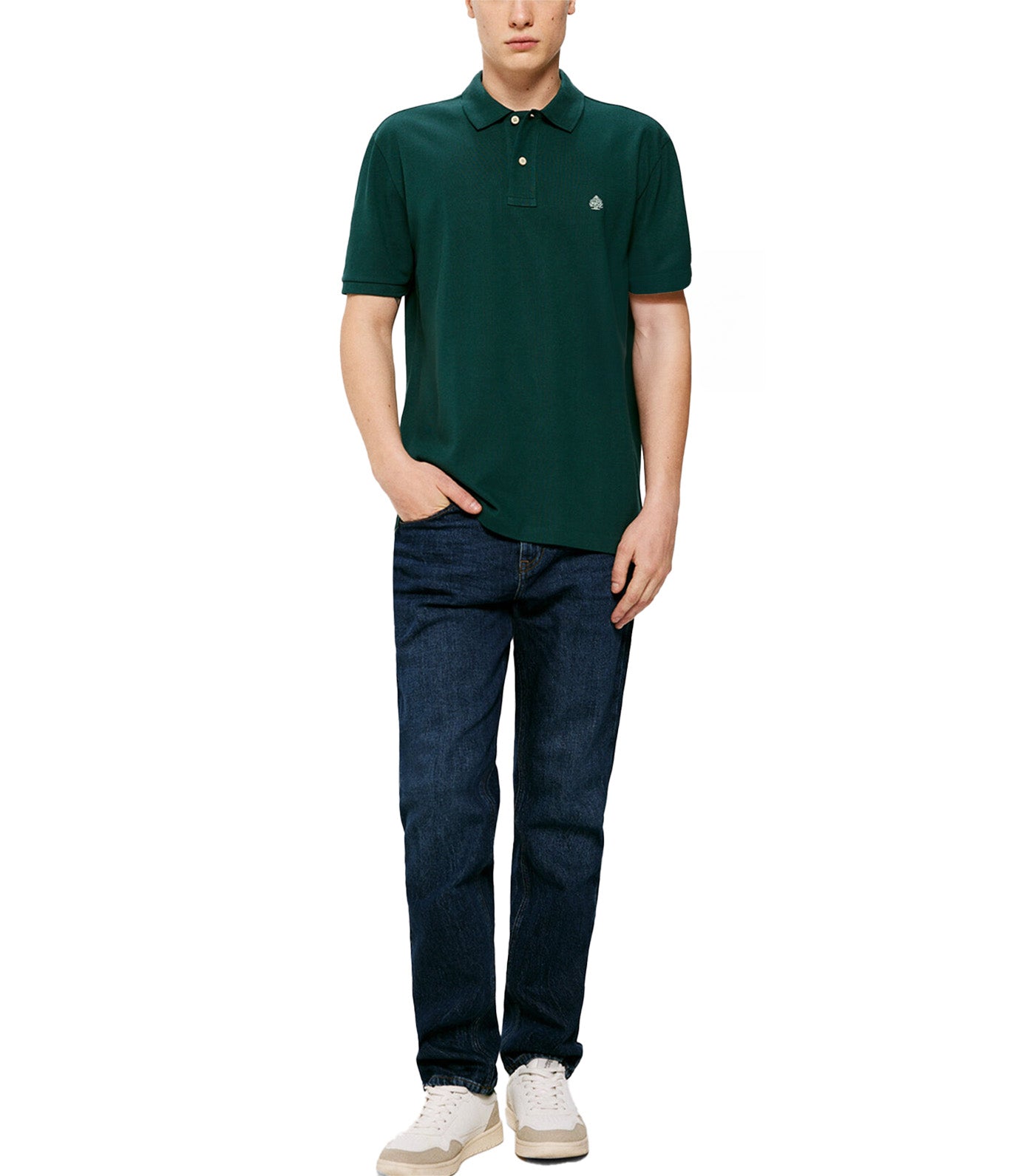 Basic Piqué Polo Green