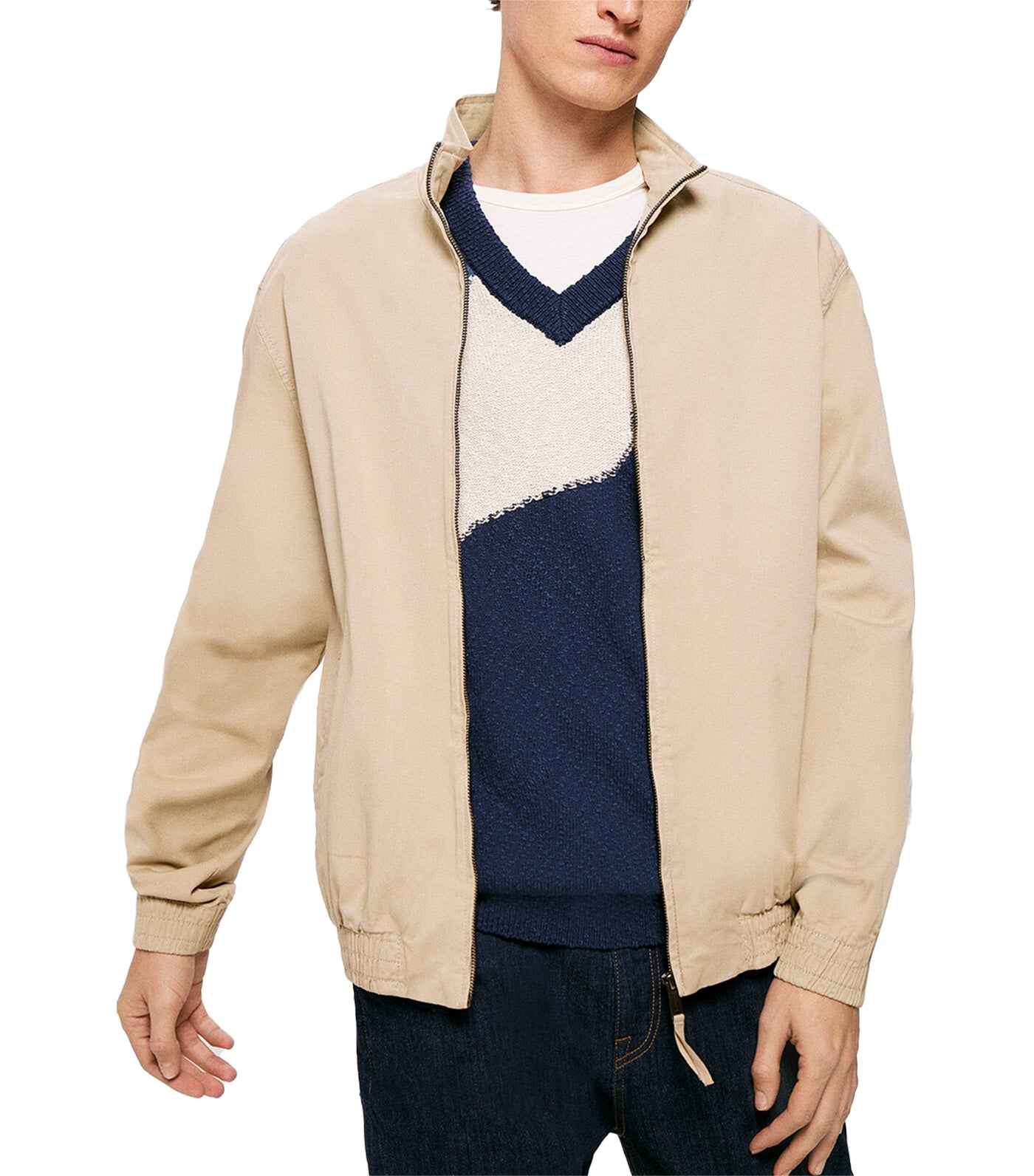 Washed Light Jacket Beige