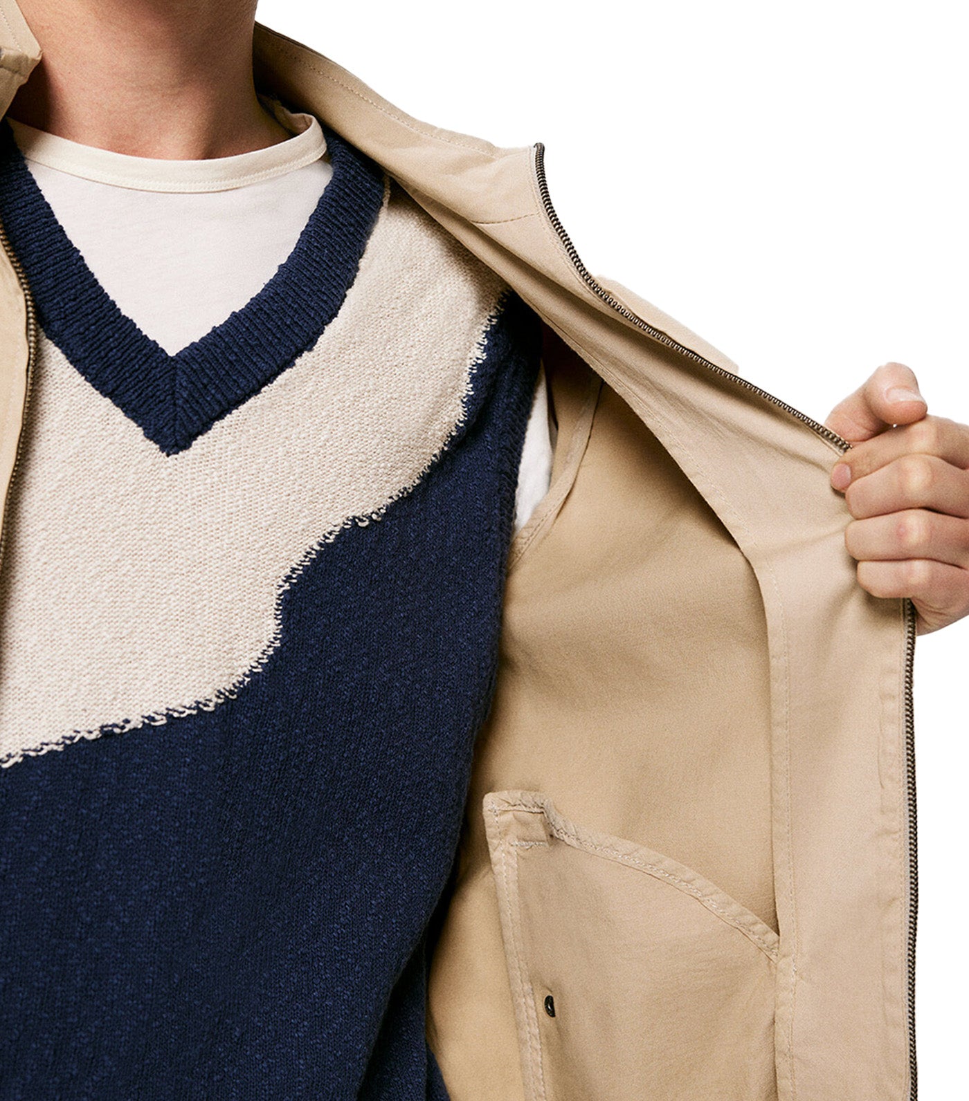 Washed Light Jacket Beige